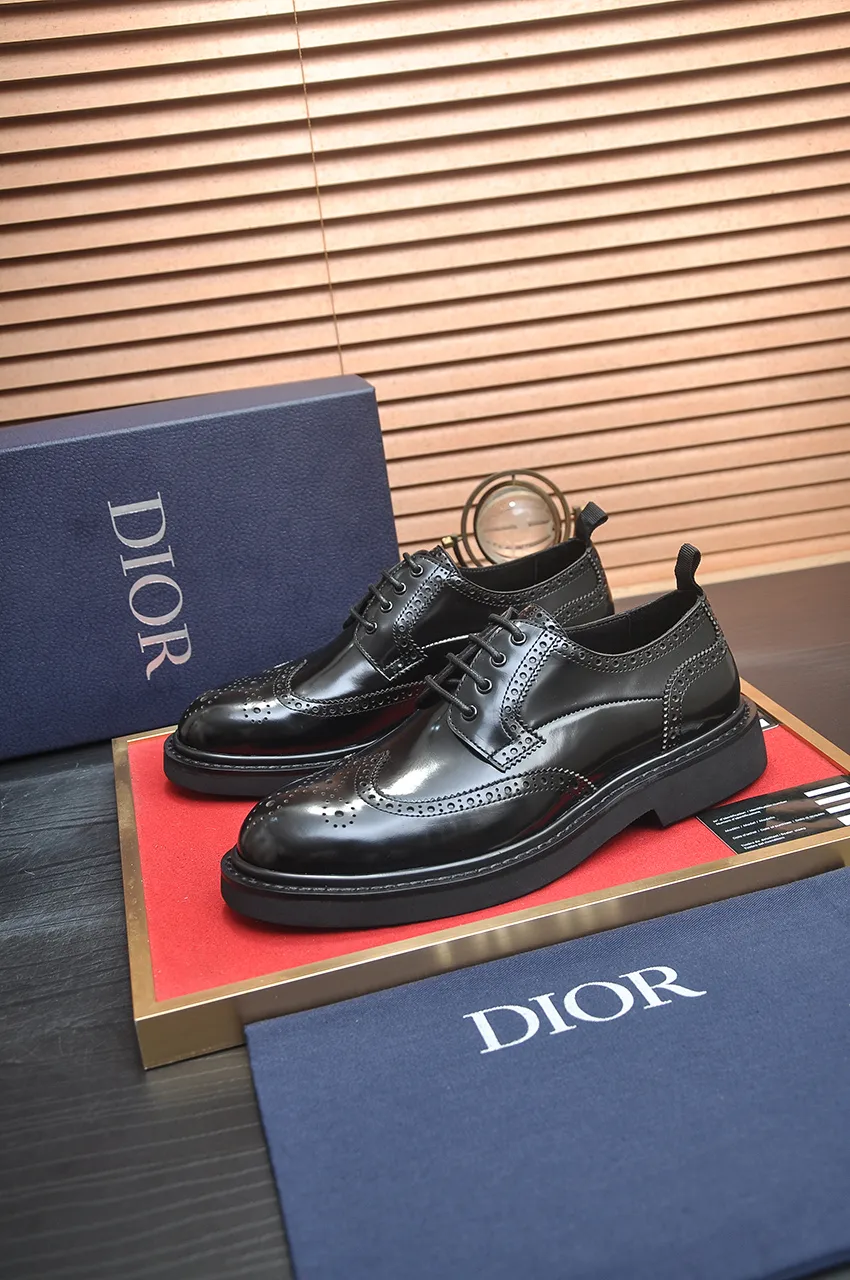 Men's shoes 💰800💶[Dior] (water-dyed cowhide lining) Dior original 1:1 high-quality factory, imported original materials, imported version of raw cowhide, water-dyed cowhide lining, original TPU outsole, code number: 39-44 (38 45 custom-made, non-refundable)
